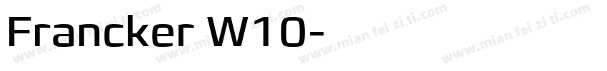 Francker W10字体转换